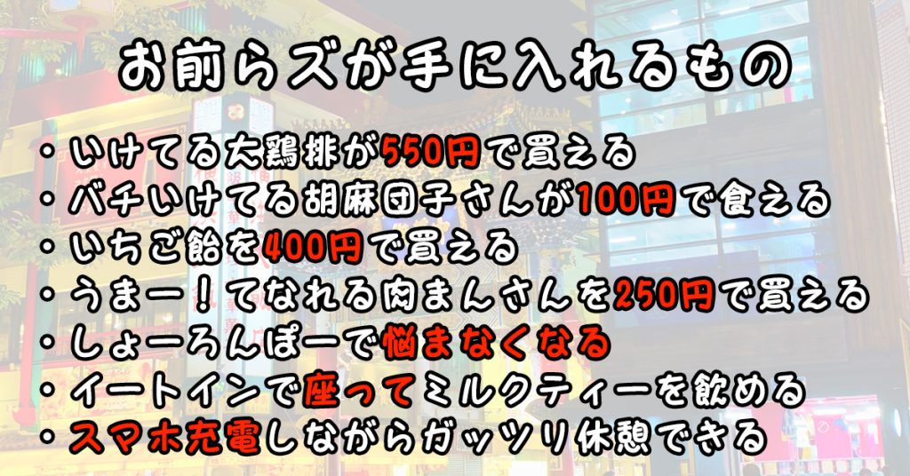 横浜中華街の食べ歩き